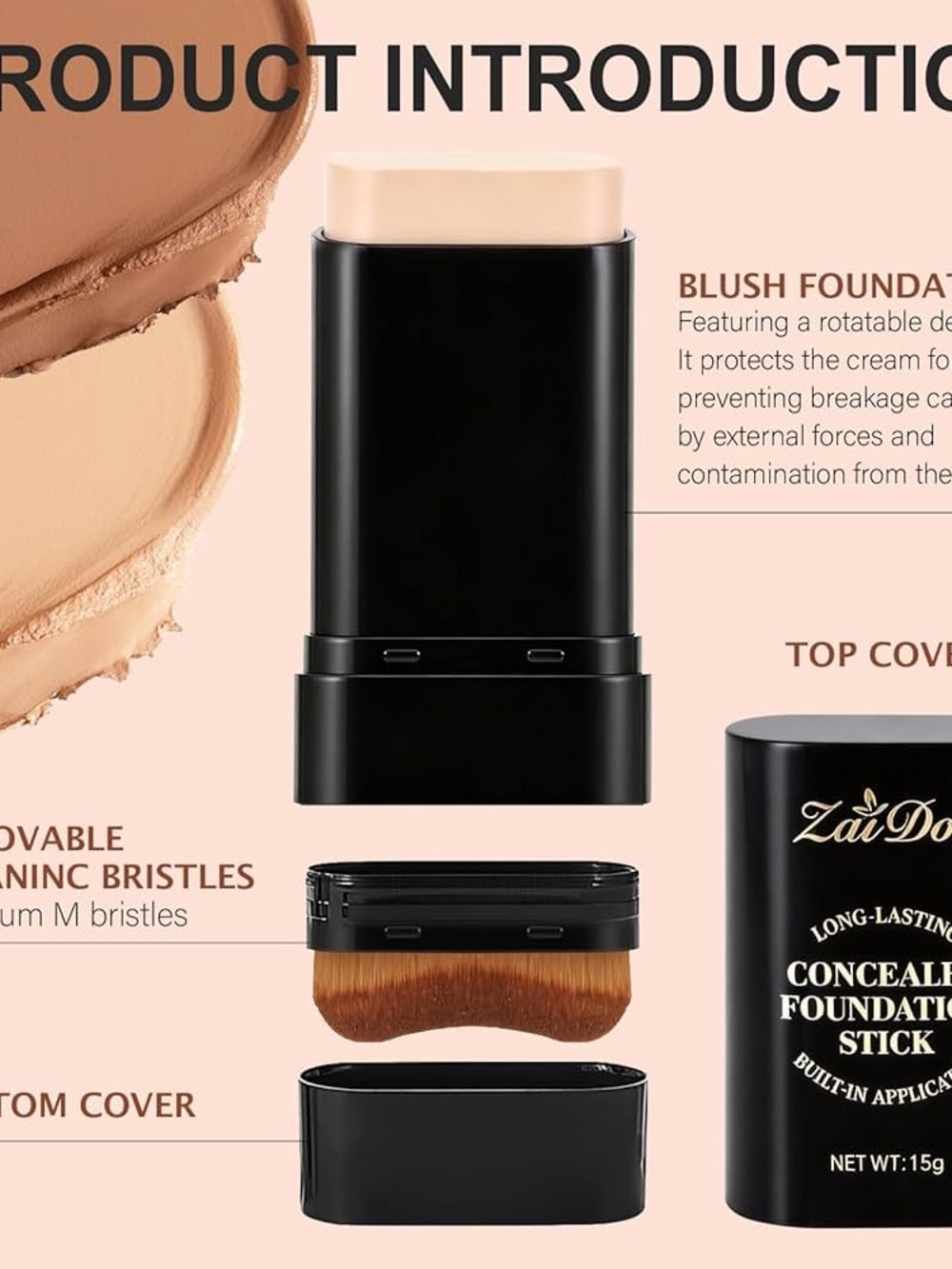 2X Concealer Foundation Stick With Brush #02 - Picture 4 of 7